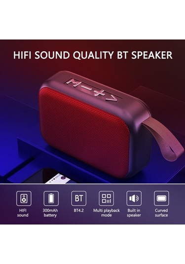 Besthome1 Hıfı Ses, 10m Mesafe, Kablosuz Arama, Tf/usb/fm - Gri Outdoor Spor Hoparlör