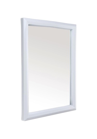Küçük Kare Tek Ayna Beyaz