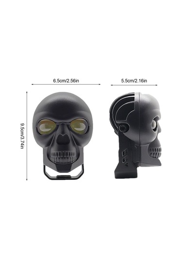 Kuru Kafa Şeklinde Motosiklet Led Spot Far Sürüş Sis Gidon Lambası 1 Adet Siyah