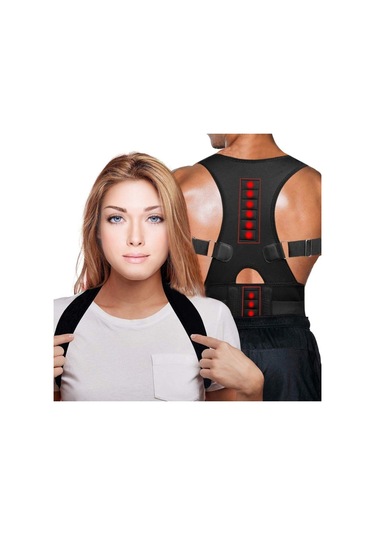 Medikal Kamburluk Önleyici Omuz Kifoz Skolyoz Unisex Manyetik Korse Bel Ve Sırt Destek
