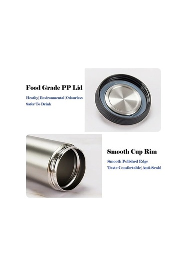 Besthome1 En Seviyeli Paslanmaz Çelik Sızdırmaz Termos Beyaz 350 Ml Beyaz