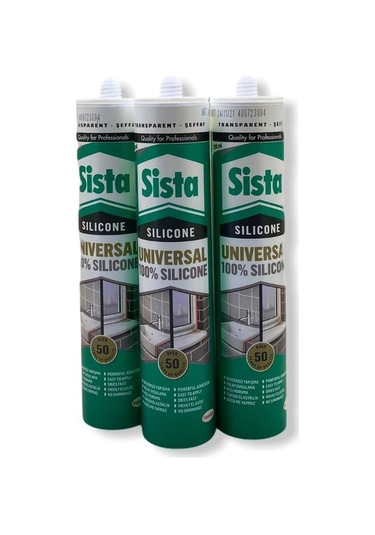 Şeffaf Silikon 280 Ml X 3'Lü Set Yeni Tarihli Şeffaf