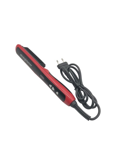 Suofeng Taşınabilir Lcd Ekranlı Isıtmalı Sakal Düzleştirici Tarak - İyon Teknolojili & Anti-statik