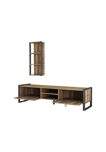 Dekorister Exclusive Lost Metal Tv Ünitesi Ceviz
