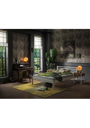 Bedliga Asos-S Ferforje Metal Tek Kişilik Karyola