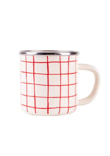 Cupid Emaye Kareli Emaye Kupa