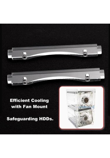 Mufunye Özelleştirilebilir 4-10 Yuvalı Akrilik Sabit Disk Konseyi, Hızlı Kurulum Ve Gelişmiş Soğutma İçin İdeal.