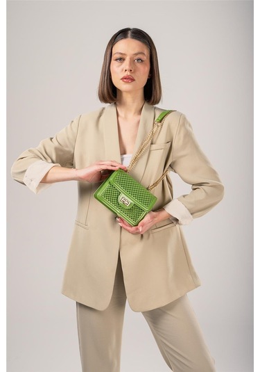 Ççs Kadın 17791 Omuz Ve El Çantası Yeşil