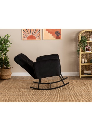 Pafu Kono Tv / Dinlenme / Baba / Emzirme Koltuğu Sallanan Sandalye - Siyah
