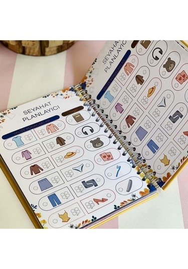 Çilek Believe in Your Dreams Tasarımlı Spiralli Sticker'lı Konuşan Ajanda Haftalık Planlayıcı Pembe