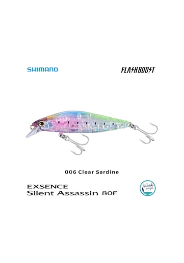 Shimano Silent Assassin Flash Boost 80f 8cm 10gr 006 Clear Sardine