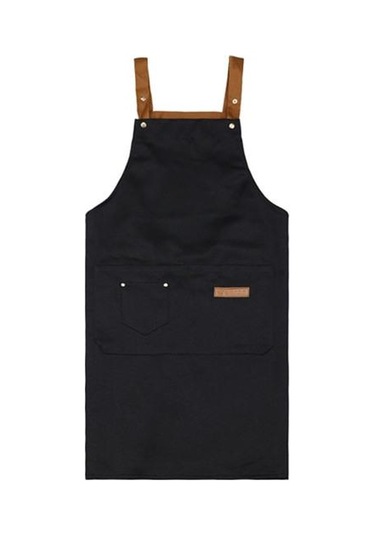 Siyah Cep Ayarlanabilir Askı Tasarımlı Mutfak Önlüğü Su Geçirmez Kirlenme Önleyici Temizlik Önlüğü Pişirme Önlük Mutfak Malzemeleri