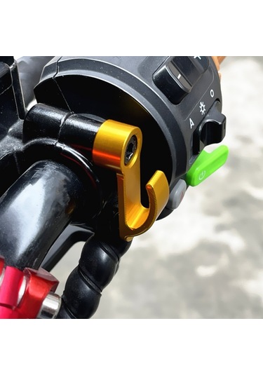 2 Adet Motosiklet Modifiye Kask Kancası Scooter Yan Depolama Kancası Gümüş Diğer