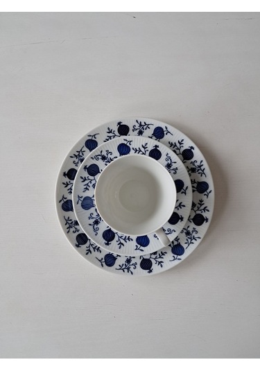 Seltman Weiden Bavaria Antika 3 Parça Çay Fincanı Lacivert Lacivert