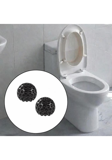 Suntek 2 Adet Seramik Klozet Cıvata Kapakları Kullanışlı Siyah