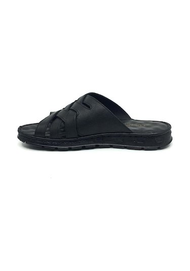 Taşpınar %100 Deri İçi Dışı Ortopedik Erkek Yazlık Rahat Terlik 40-45 Siyah Taşpınar %100 Deri İçi Dışı Ortopedik Erkek Yazlık Rahat Terlik 40-45 Siyah