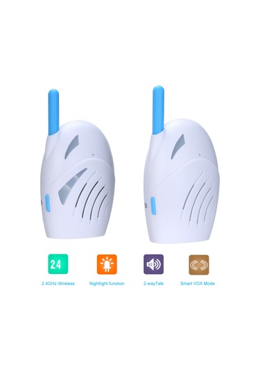 Monyee D3000 Bebek İzleyici: 2.4ghz Kablosuz, İki Yönlü Konuşma, Ağız Çıkması Alarmı, Plastik Malzeme, 5v Giriş