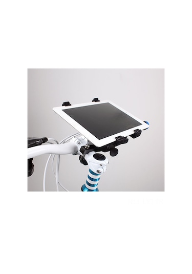 Youtek Bisiklet Ve Motosiklet İçin 7-10 İnç Tablet Tutucu, Dayanıklı Navigasyon Aparatı, Siyah, Kolaysız Kurulum, Dürtüye Dayanıklı Konstruksiyon Siyah