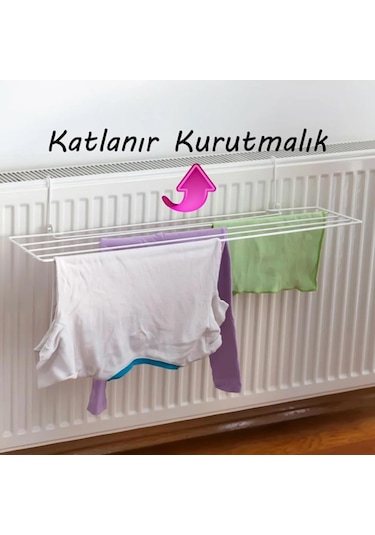 Teknotel Radyatör Çamaşır Kurutmalık Beyaz Eg201 Beyaz