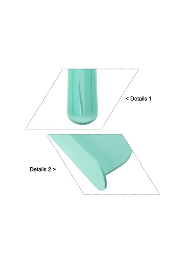 Ximistore9 Mint Yeşili Sürekli Kullanılabilir Silikon Lavabo Sıçraması Önleyici, Esnek, Su Geçirmez, Mutfak/banyo Koruyucu 49x5x8.5 Cm Açık Yeşil