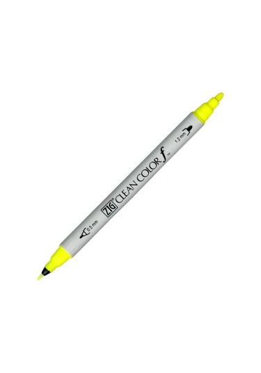 Supertrend Clean Color F Çift Uçlu Kalem 001 Fluorescent Yellow