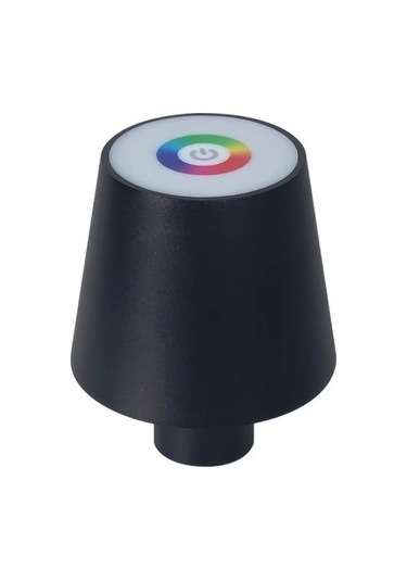 Cbtx Wy22519 Şarj Edilebilir Rgb Led Lamba Taşınabilir Masa Lambası Bar Parti Dokunmatik Kontrol Şarap Şişesi Işığı - Siyah