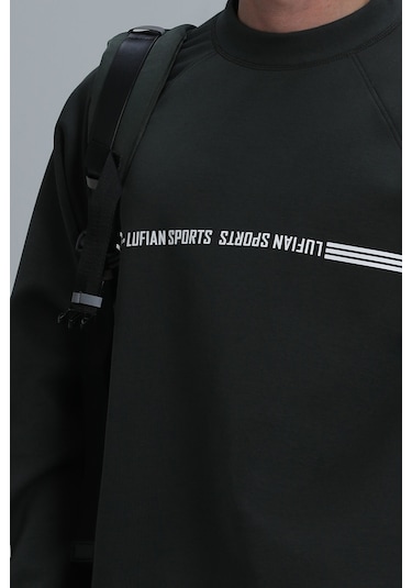Lufian Erkek Sweat 112030119 Koyu Yeşil