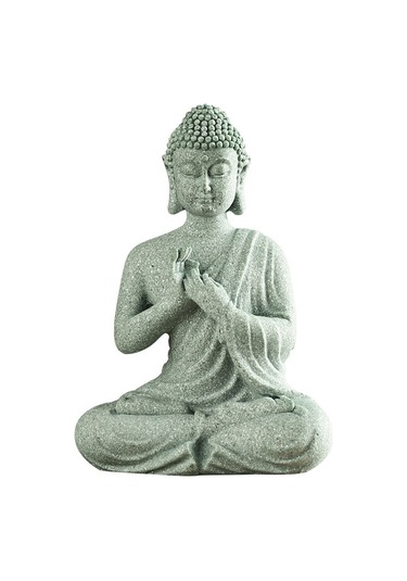 Ruicoo Zen Buda Heykeli - Yeşil Kumtaşı Çay Hayvanı Ve Dekorasyonu