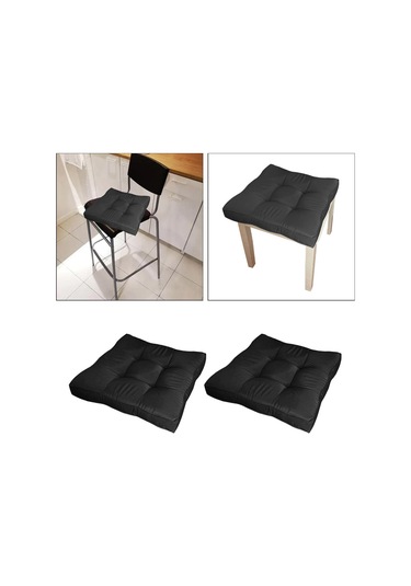 Suntek Magideal Sandalye Koltuk Pedi Minderi Kapalı Açık Yemek Siyah