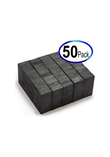 50 Adet 40X20X10 Köşeli Ferrit Kömür Seramik Magnet Mıknatıs
