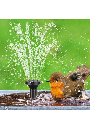 Symbee "güneş Enerjili Bahçe Çeşmesi - 5.5w Güçlü, 380l/h Akış, 6 Nozul Seti, 3m Kablo, Su Tasarrufu Sağlar"