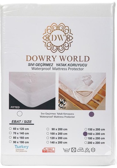 Micro Sıvı Geçirmez Ped 160x200 Cm Çift Kişilik Alez Beyaz