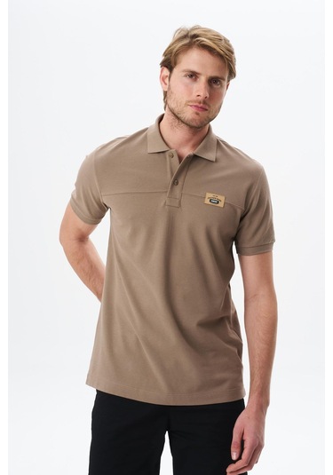 Arma Erkek Regular Fit Basic % 100 Pamuk Pike Polo Yaka Tişört Y29374355402 Gri-bej G8 Gri