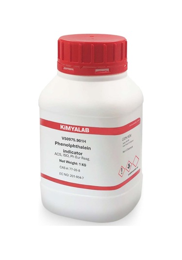 Kimyalab Fenolftalein Toz Phenolphthalein Indicator 1 KG