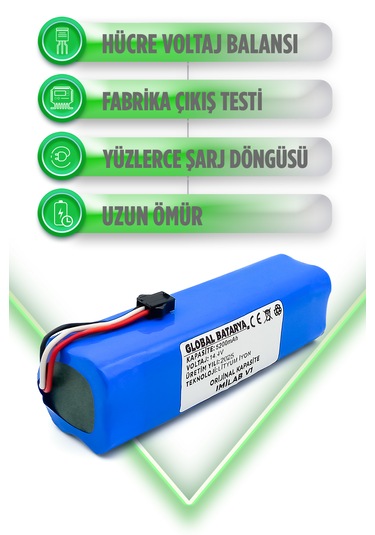 Imilab V1 Robot Süpürge Bataryası 5200mah Li-ion Pil