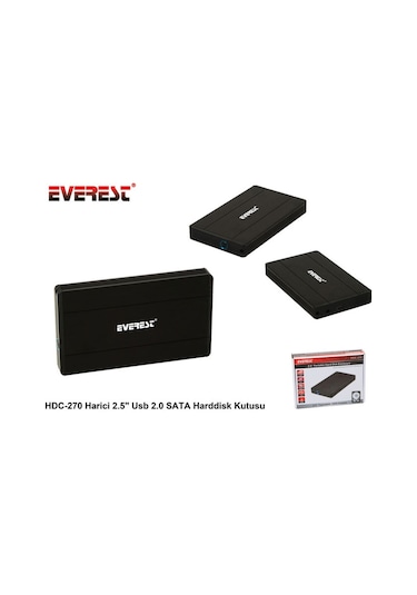 Everest Hdc-270 Harici 2.5 Usb 2.0 Sata Harddisk  Kutusu