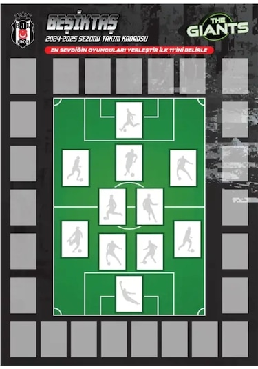 Mythos Cards Beşiktaş The Giants 2024/25 Sezonu Dev Poster ve Çıkartma Seti