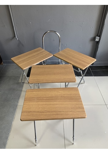 Çanta Sehpa, Sehpa, Zigon, 4lü Zigon, Mebran Çanta Sehpa-bambu