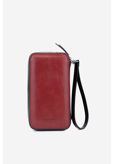 Valmenti Origame Erkek Gri\siyah Hakiki Deri El Çantası 301 Carlyle Erk Canta Y24 Gri