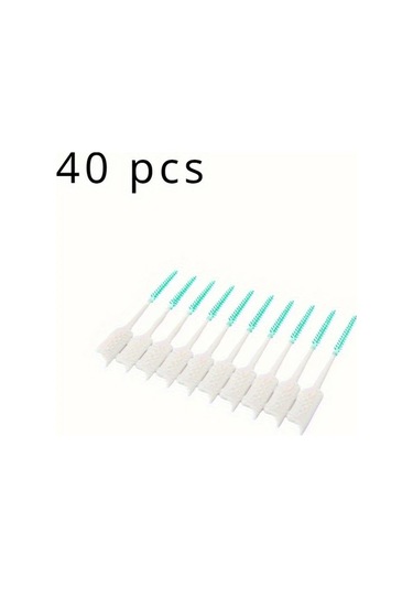 Willowhaven 40 Adet Yeşil Portatif Diş Arası Fırçası, Yumuşak Esnek Uçlu Ağız Bakım Aleti