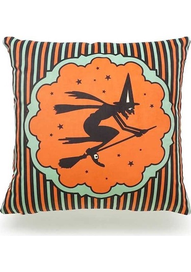 Flybuy Yeni Xıxun Trick Treat Yastık 50x30x13cm Cadılar Bayramı Baskılı Alfabe Or Kanepe Kabak Çok Renkli