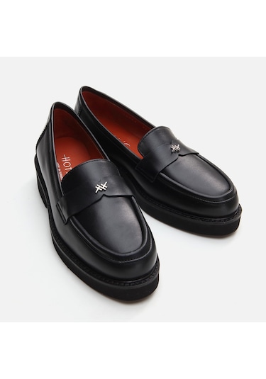 Hotiç Hakiki Deri Siyah Kadın Loafer 01ayh291760a100 Siyah