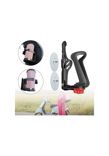 Suntek Bisiklet Su Şişesi Tutucu Taşınabilir Hafif Şişe Siyah