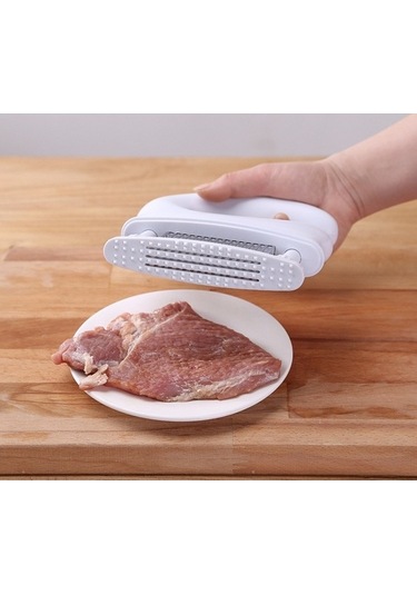 Primepickings Paslanmaz Çelik Kaburga Kırıcı 48-pin, Beyaz, Ev Mutfak İğnesi Beyaz