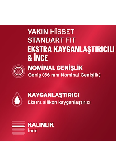 Durex Yakın Hisset Standart Fit Prezervatif 30'lu