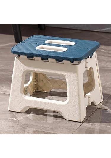 Elmpaly Gri Katlanır Tabure - Taşınabilir, Kaymaz, Sapı Olan Kompakt Step Tabure Gri