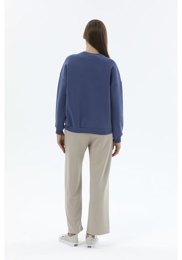Kadın Sweatshirt 2424bs130836 Indıgo