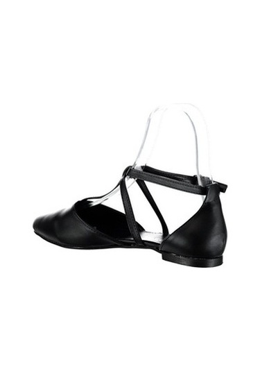 Fox Shoes Siyah Kadın Babet D726537309