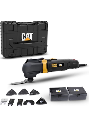 CAT DX49.1 350 W Profesyonel Devir Ayarlı Zımpara Makinesi + Aksesuar 14 Adet