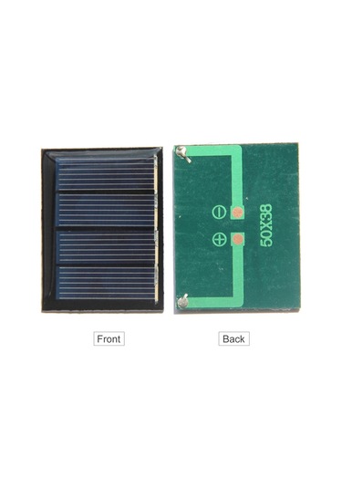 Yaozixa 2v 0.23w 115ma Çok Kristal Güneş Paneli, 50x38mm Ip65 Su Geçirmez Dıy Güneş Enerji Paneli, Model, Oyuncak, Aydınlatma İçin